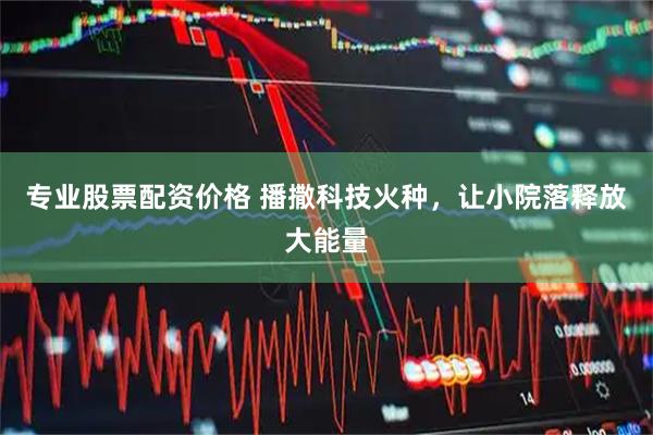 专业股票配资价格 播撒科技火种，让小院落释放大能量